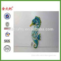 Decorative home Metal blue sea horse for sale